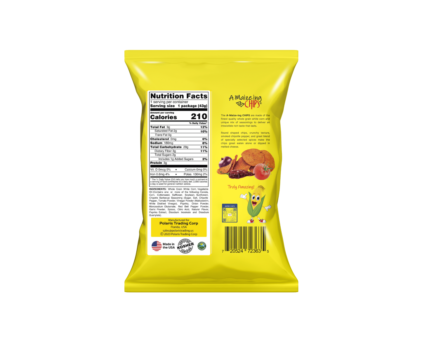Chipolte BBQ Flavor - 1.5oz Single Serve Bag