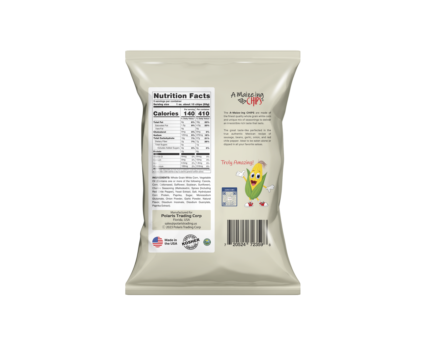 Chorizo Flavor - 3oz BIG GRAB Bag